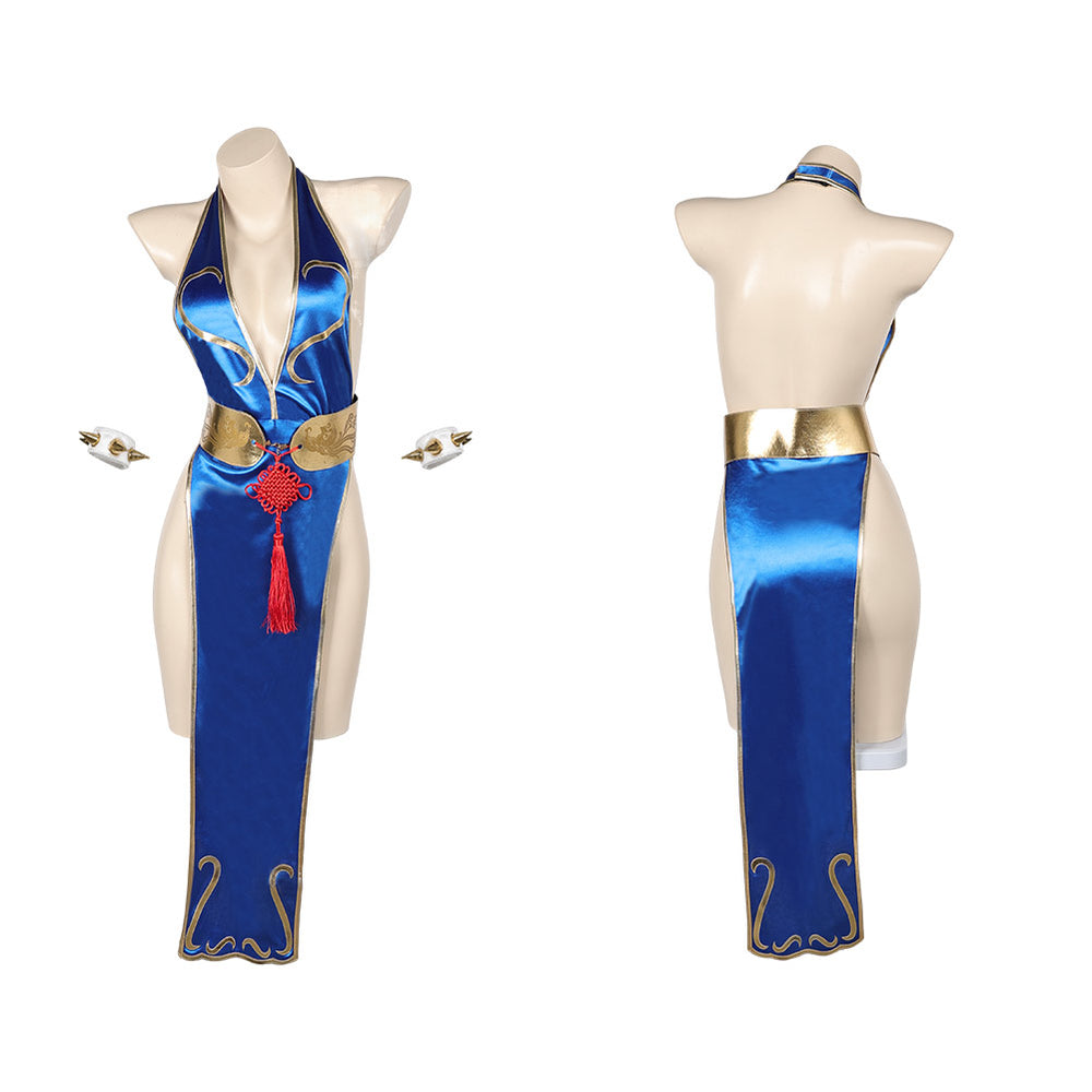 Street Fighter Game Chun Li Sexy Cheongsam Halloween Party Carnival Co