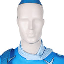 Suicide Squad: Kill the Justice League Game Captain Boomerang Blue Set With Hat Cosplay Costume