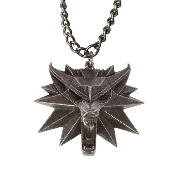 The Witcher 3:Wild Hunt Wolf Head Necklace Pendant