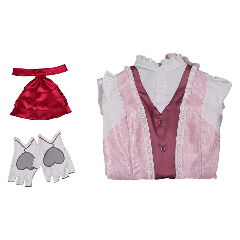 Tekken 8 Game Lili Women Pink Dress Set Party Carnival Halloween Cosplay Costume