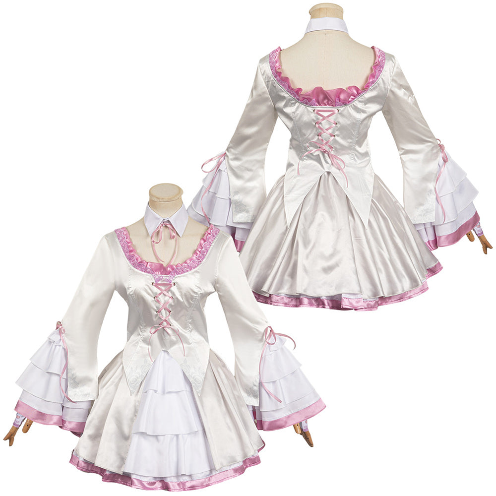 Tekken 8 Lili Women White Dress Set Party Carnival Halloween Cosplay Costume Tekken 8 Lili Women White Dress Set Party Carnival Halloween Cosplay Costume