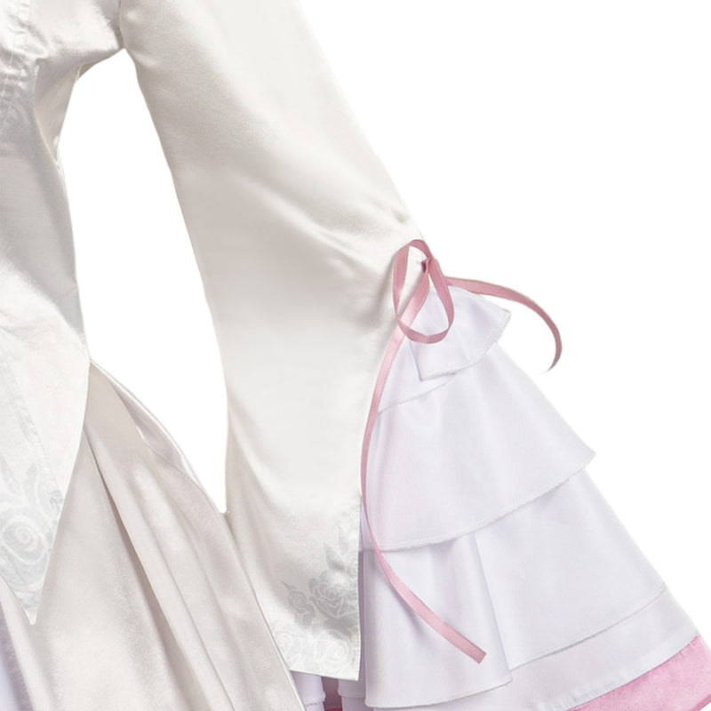 Tekken 8 Game Lili Women White Dress Set Party Carnival Halloween Cosplay Costume