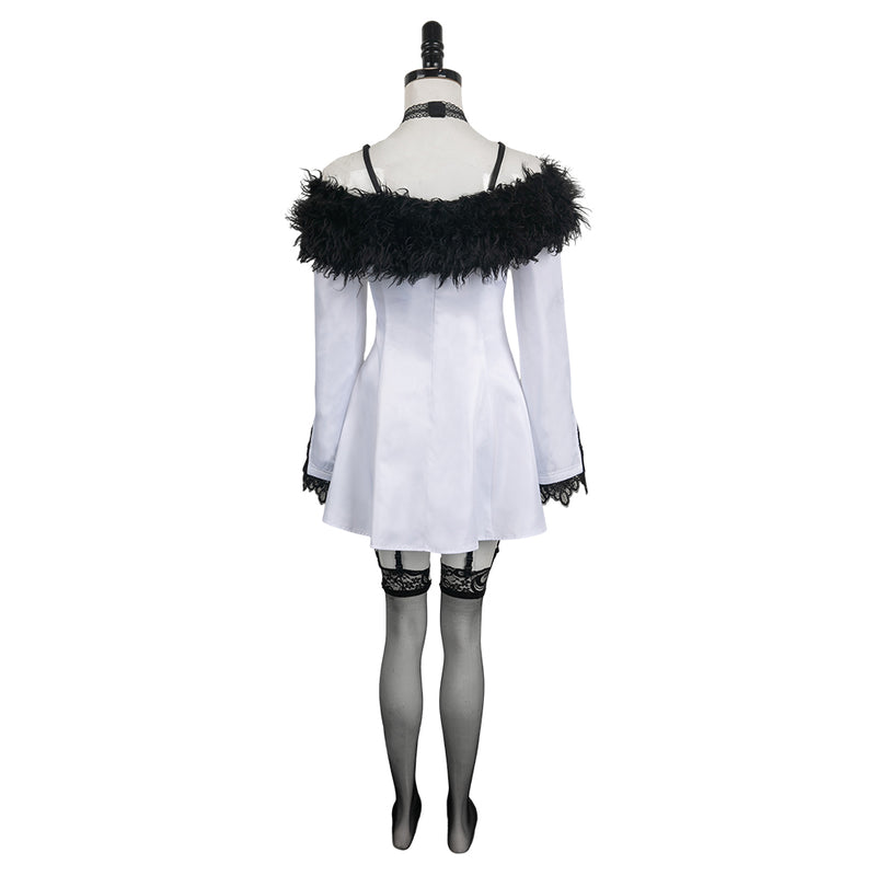 Tekken 8 Game Lili Women White Set Party Carnival Halloween Cosplay Costume