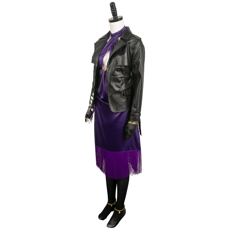 Tekken 8 Game Nina Williams Women Black Outfit Party Carnival Halloween Cosplay Costume