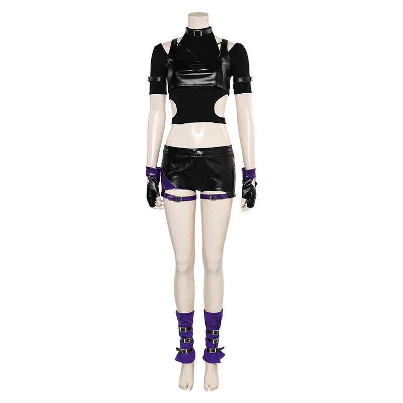 Tekken 8 Game Reina Women Black And Purple Outfit Party Carnival Halloween Cosplay Costume