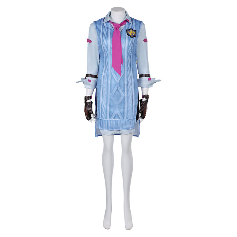 Tekken Game Asuka Kazama Women Blue Suit Party Carnival Halloween Cosplay Costume