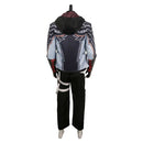 Tekken Game Jin Kazama Black Outfit Party Carnival Halloween Cosplay Costume