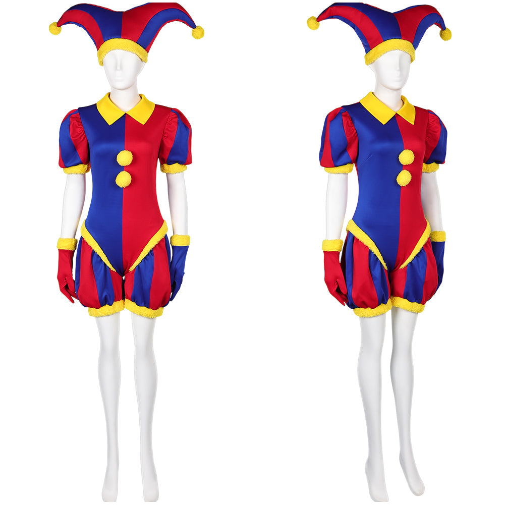 The Amazing Digital Circus TV Pomni Jumpsuit Outfits Halloween Party Carnival Cosplay Costume