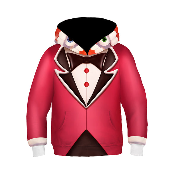 The Amazing Digital Circus TV Caine Kids Children Cosplay Hoodie 3D Printed Hooded Pullover