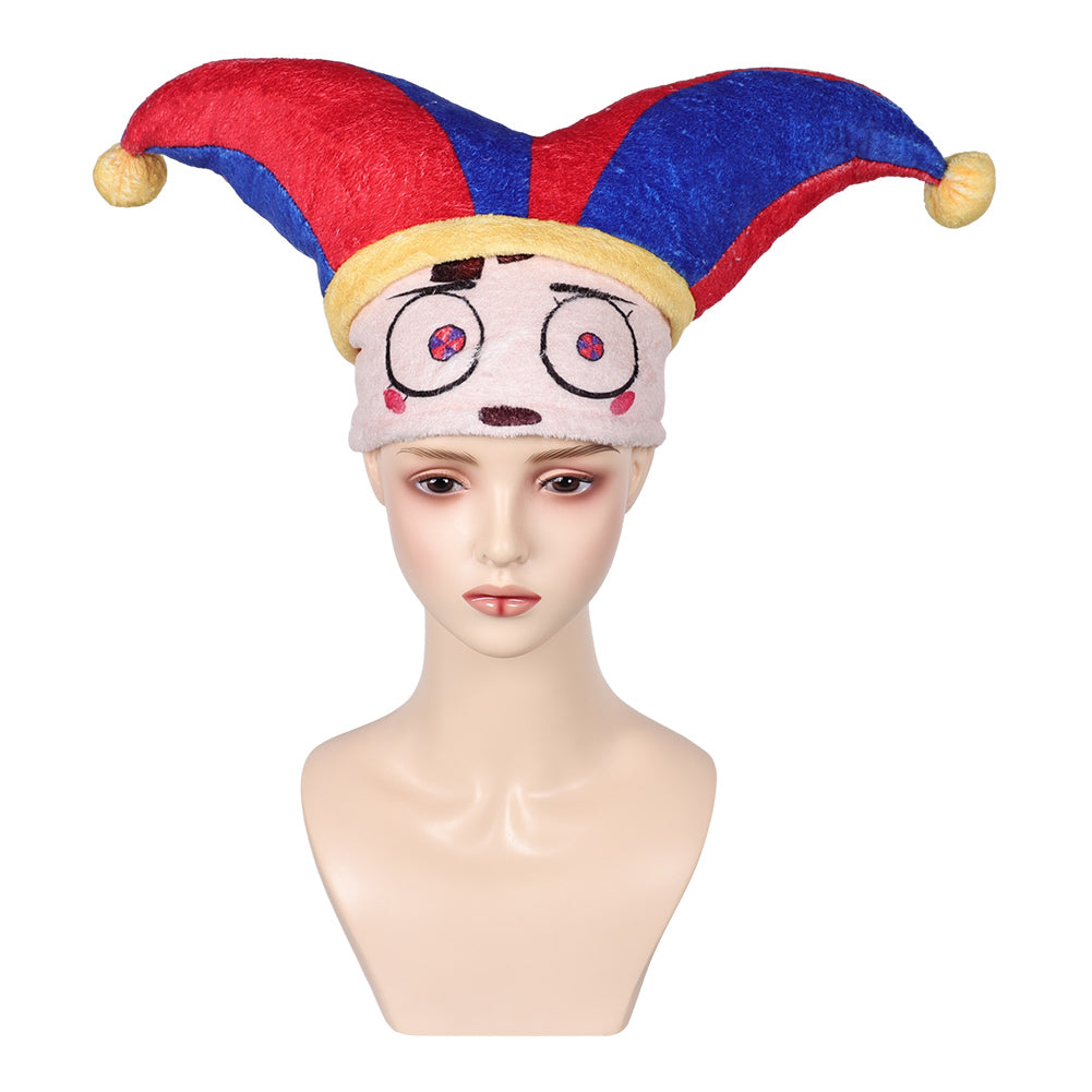 The Amazing Digital Circus TV Pomni Cosplay Plush Hat Halloween Carniv