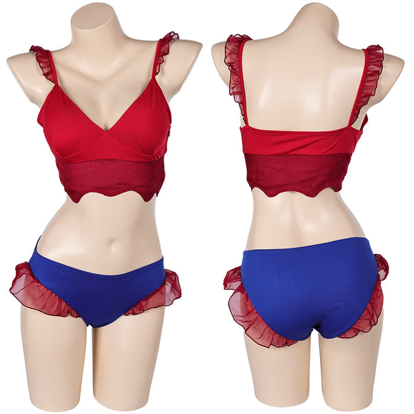 The Amazing Digital Circus TV Pomni Women Swimsuit Party Carnival Halloween Cosplay Costume