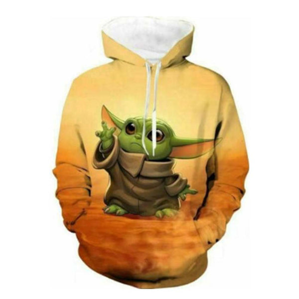 The Baby Yoda Cosplay Hoodie 3D Printed Sweatshirt Unisex Casual Streetwear Pullover