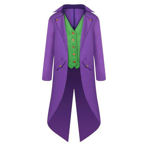 The Batman Movie Joker Medieval Purple Coat Party Carnival Halloween Cosplay Costume
