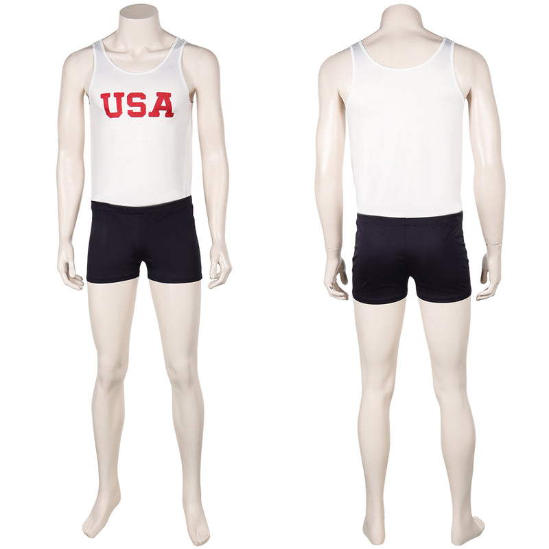 The Boys in the Boat Movie 2023 Rowing Team White Tank Top Team Halloween Party Carnival Cosplay Costume