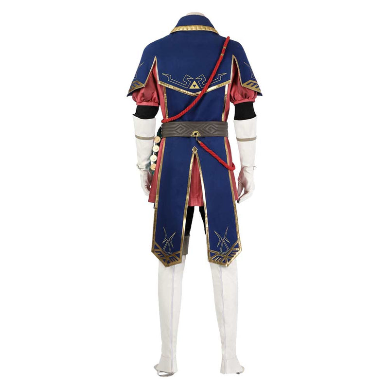 The Legend of Zelda: Tears of the Kingdom Game Link Blue Suit Party Carnival Halloween Cosplay Costume