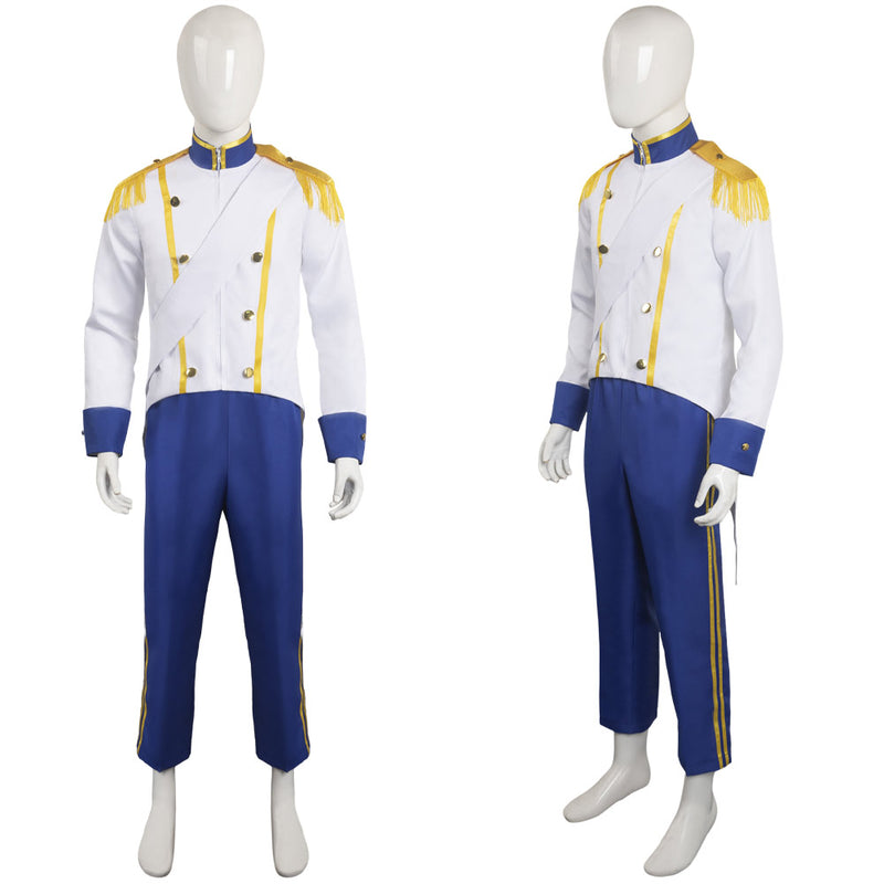 Frozen Hans Cosplay Costume Disney Hans Prince Shirt Vest Coat Pants Tie  Uniform Suit Adults Halloween Party Costume for Men