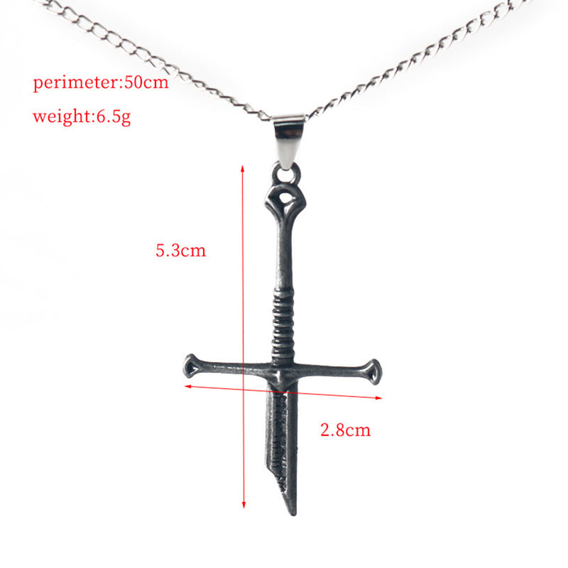The Lord of the Rings Movie Aragorn Necklace Pendant Cosplay Accessories Halloween Carnival Props