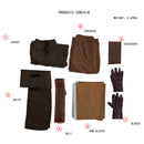 The Mando TV Ragnar Vizsla Kids Children Brown Suit Party Carnival Halloween Cosplay Costume