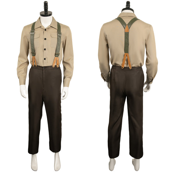 The Ministry of Ungentlemanly Warfare Movie Gus March Phillips Brown Outift Cosplay Costume