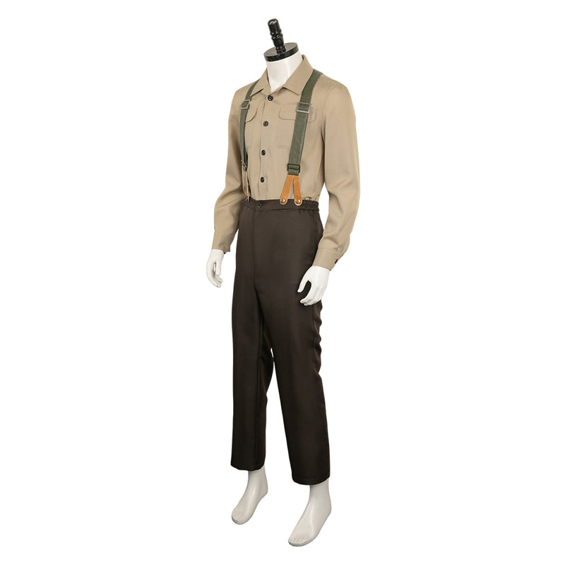 The Ministry of Ungentlemanly Warfare Movie Gus March Phillips Brown Outift Cosplay Costume
