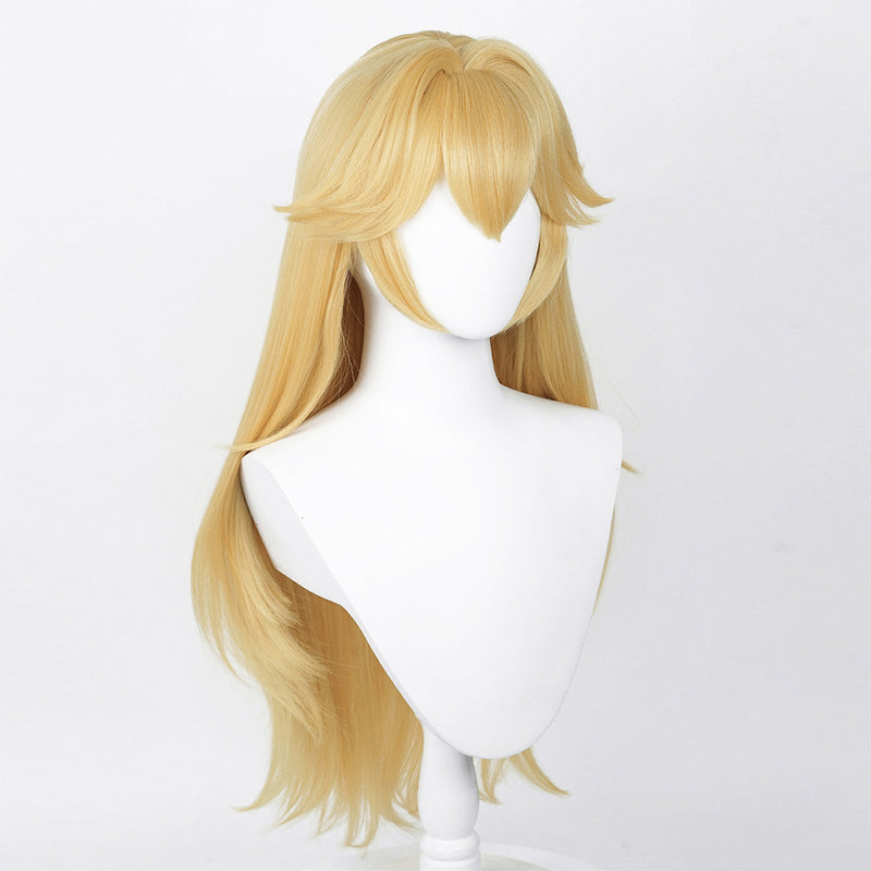 The Super Mario Bros. Princess Peach Wig Heat Resistant Synthetic Hair Carnival Halloween Party Props