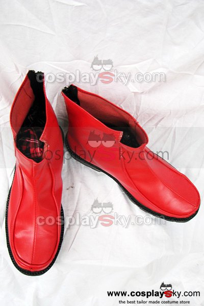 Touhou Project Fujiwara no Mokou Cosplay Boots Red
