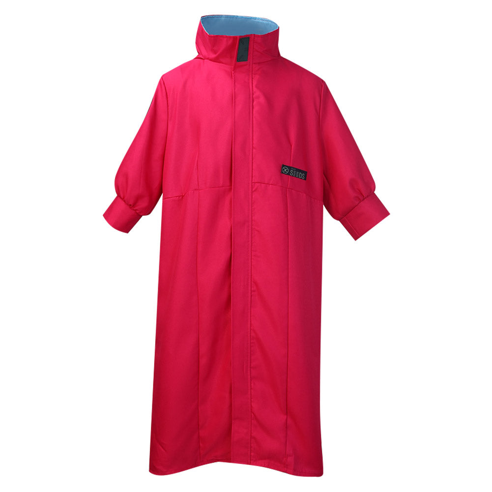 Max Eisenhardt Red And Purple Jumpsuit With Cloak Party Carnival Halloween Cosplay Costume