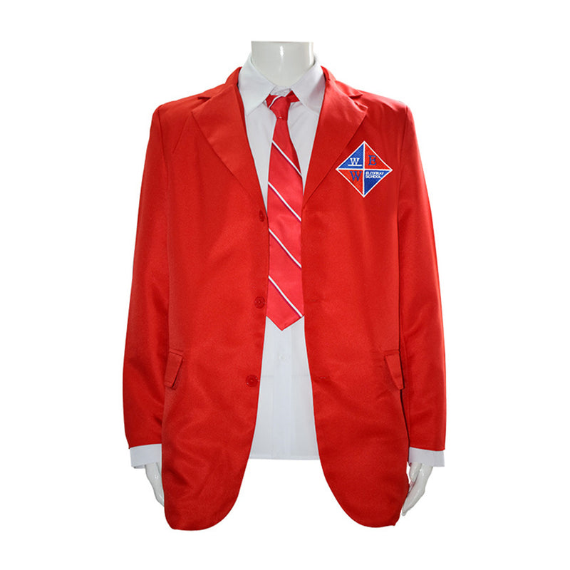 TV Mexican Drama Academy Rebelde Red Uniform Outfits Party Carnival Halloween Cosplay Costume