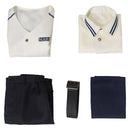 TV One Piece Marines Long sleeved Outfits Uniform Halloween Carnival Cosplay Costume