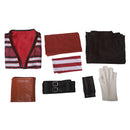 TV One Piece The Clown Buggy  Striped Outsuits Party Carnival Halloween Cosplay Costume