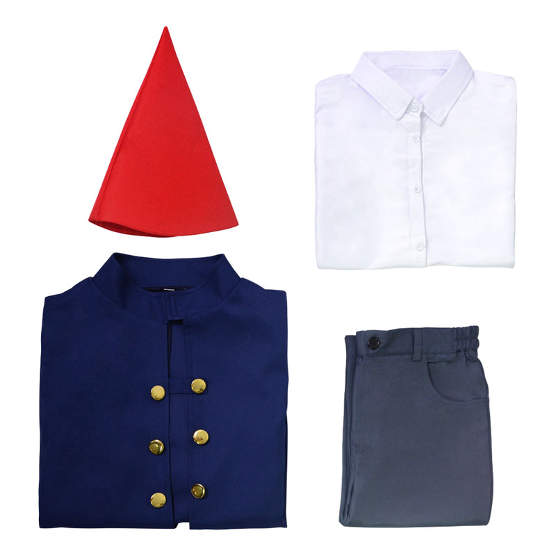 TV Over the Garden Wall Wirt Cloak Outfits Halloween Party Carnival Cosplay Costume