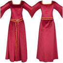 Villain Mama Gothel the Witch Adult Female Red Dress Party Carnival Halloween Cosplay Costume