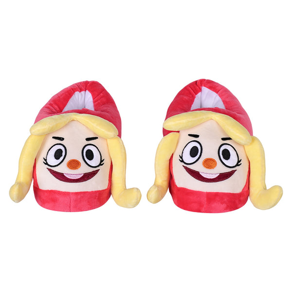 Welcome Home Julie Joyful Plush Slippers Cosplay Shoes Halloween Costumes Accessory