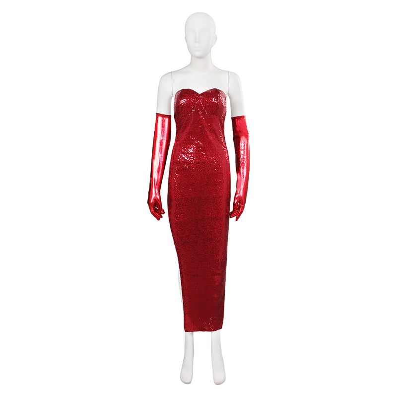 Who Framed Roger Rabbit Jessica Sexy Red Dress Party Carnival Halloween Cosplay Costume Who Framed Roger Rabbit Jessica Sexy Red Dress Party Carnival Halloween Cosplay Costume