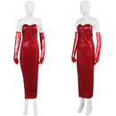 Who Framed Roger Rabbit Jessica Sexy Red Dress Party Carnival Halloween Cosplay Costume