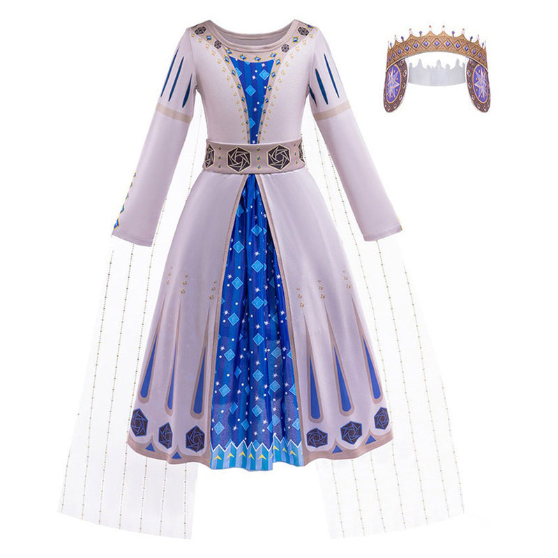 Wish Movie Queen Amaya Kids Children Dress Outfits Halloween Party Carnival Cosplay Costume