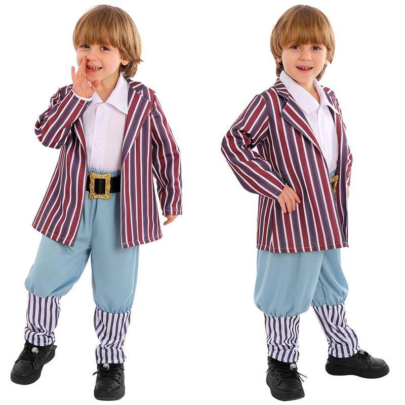 Wonka 2023 Movie Oompa-Loompa Kids Children Outfit Party Carnival Halloween Cosplay Costume