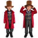 Wonka 2023 Movie Wonka Kids Children Outfit Party Carnival Halloween Cosplay Costume