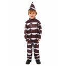 Wonka Movie Kids Children Chocolate Jumpsuit Party Carnival Halloween Cosplay Costume