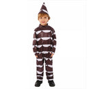 Wonka Movie Kids Children Chocolate Jumpsuit Party Carnival Halloween Cosplay Costume