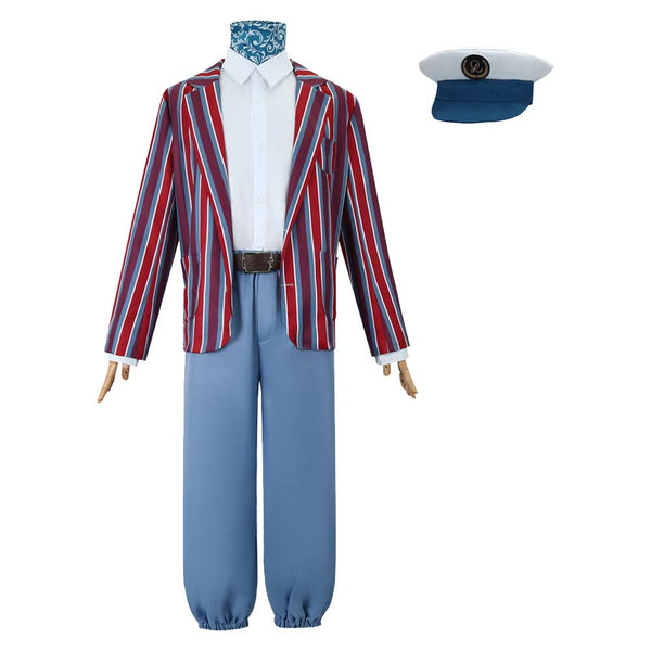 Wonka Movie Oompa Loompa Kids Children Blue Suit Party Carnival Halloween Cosplay Costume