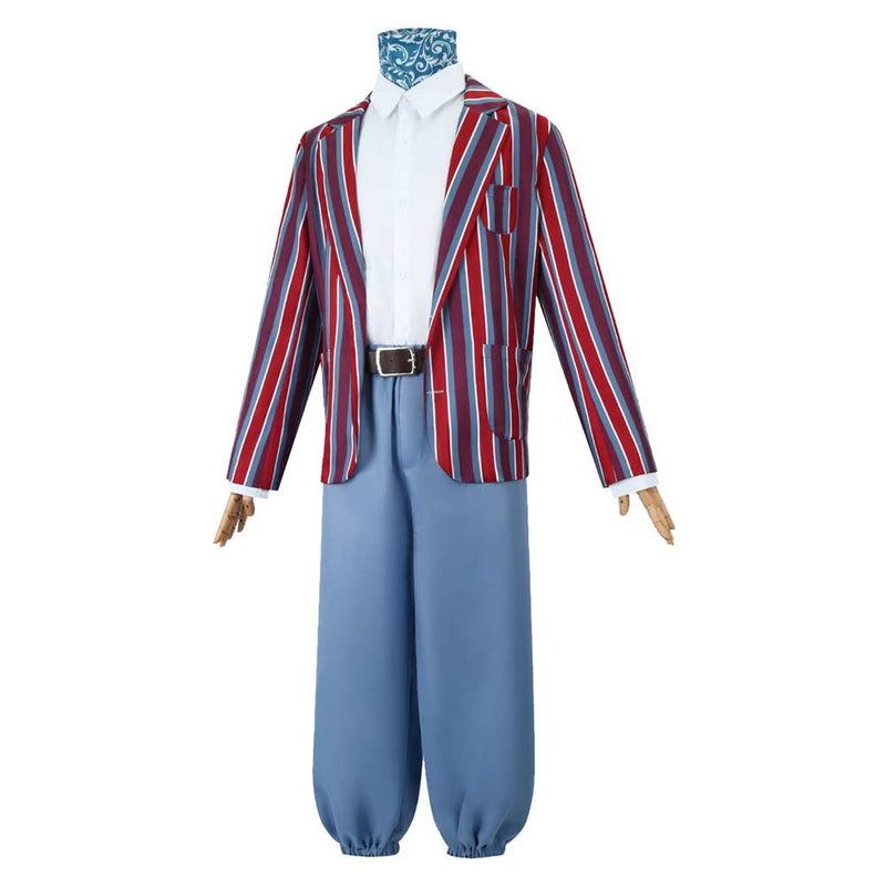 Wonka Movie Oompa Loompa Kids Children Blue Suit Party Carnival Halloween Cosplay Costume