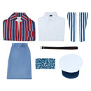 Wonka Movie Oompa Loompa Kids Children Blue Suit Party Carnival Halloween Cosplay Costume