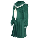 Yu Yu Hakusho 2023 TV Keiko Yukimura Women Green Dress Party Carnival Halloween Cosplay Costume