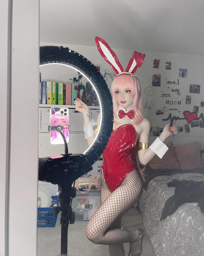 Anime 02 Zero Two Bunny Girl Cosplay Costume