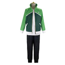 Zoom 100 Bucket List of the Dead Akira Tendou Green Outsuits Party Carnival Halloween Cosplay Costume